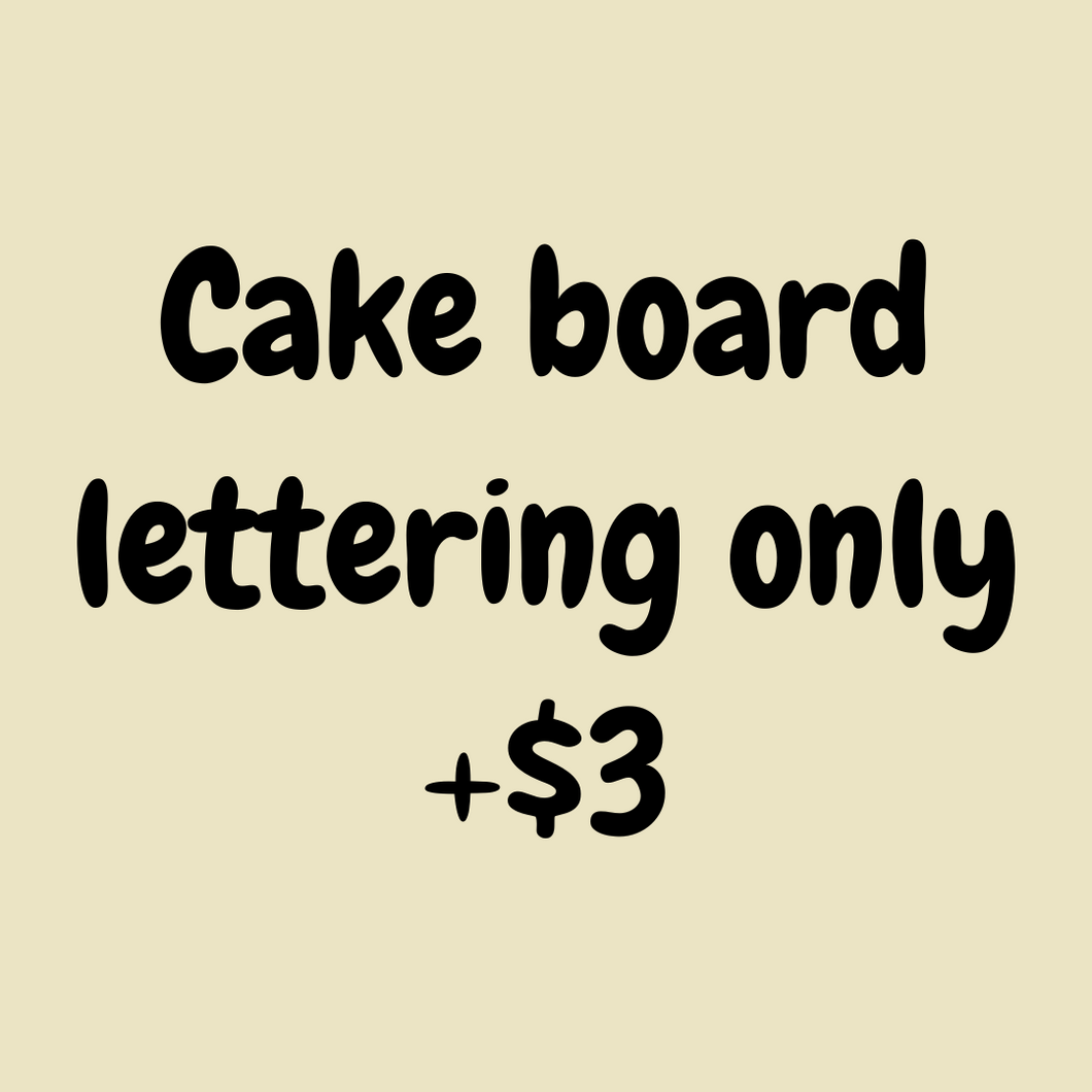 Cake Board Lettering Charge