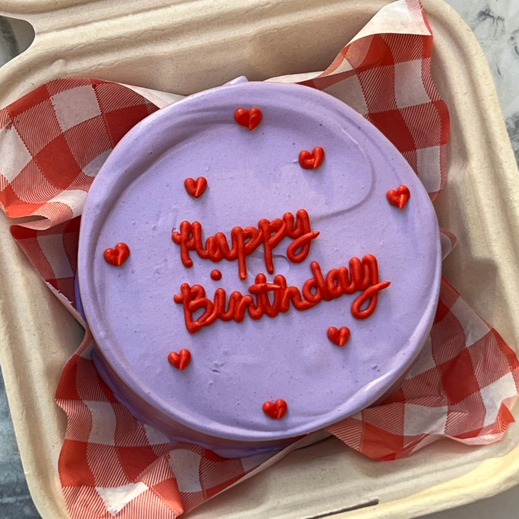 Simple Heart Lunch Box Cake