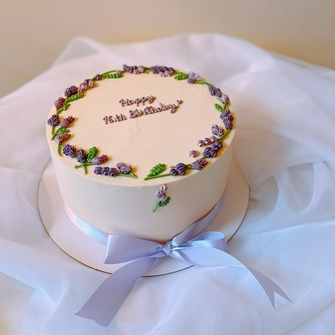 Raw Blueberry Almond Lavender Cake | Fragrant Vanilla Cake