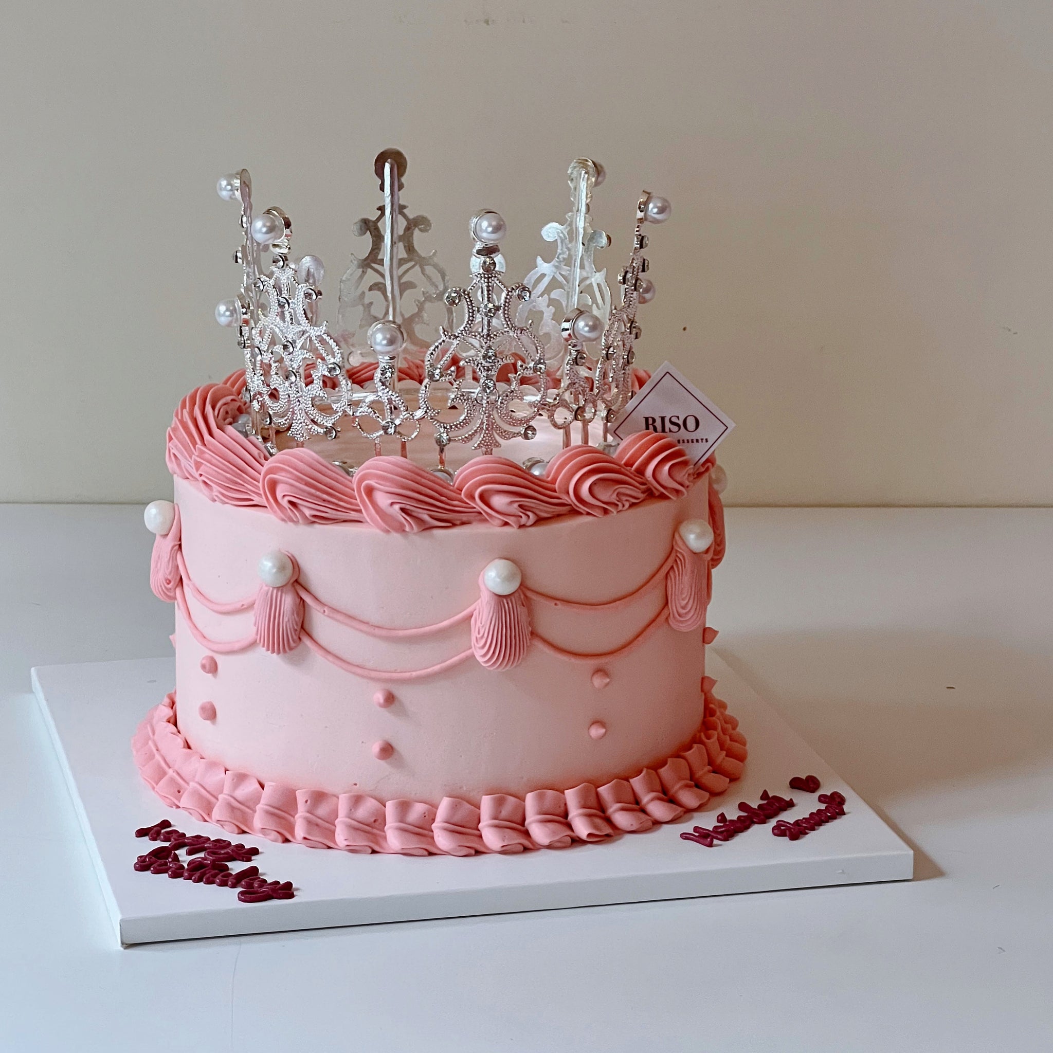 Tiara Birthday Cake Topper | Birthday Party decor for Girls
