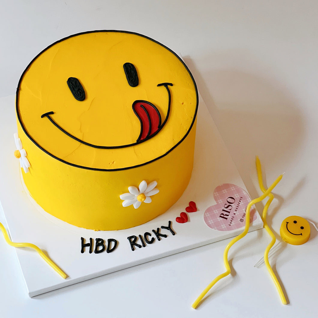 Smiley Birthday Cake- Order Online Smiley Birthday Cake @ Flavoursguru