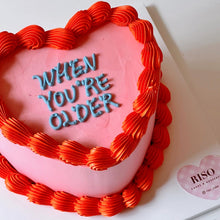 Load image into Gallery viewer, Simple Lettering Cake (Round/Heart)

