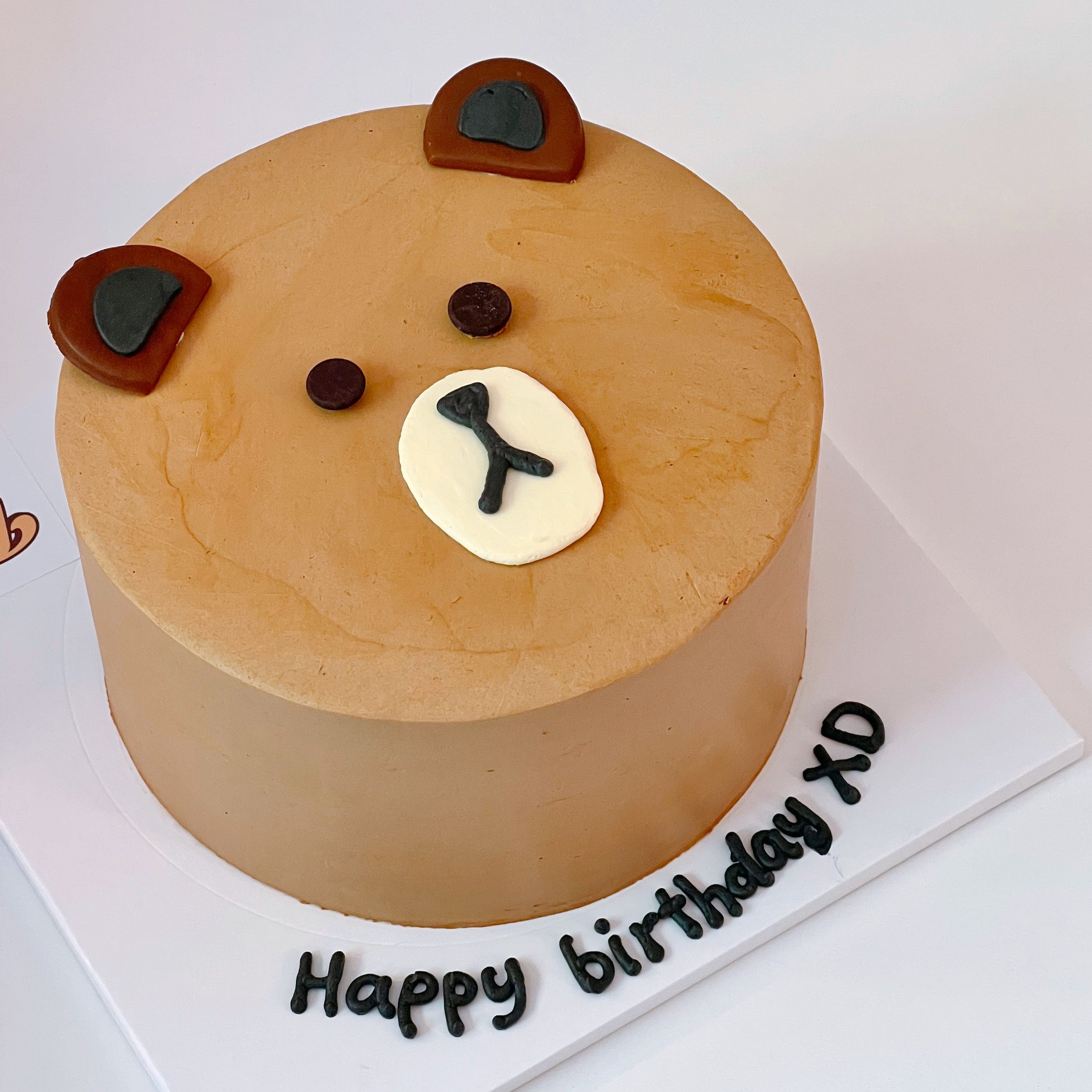 Line Bear Character Cream Cake